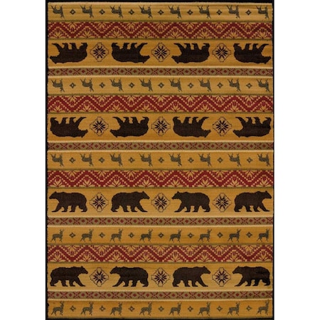 Rlm Distribution Affinity Nordic Bear Area Rug - Multicolor - 5 ft. 3 in. x 7 ft. 2 in. HO3645461